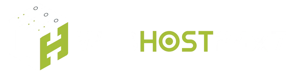WebHost24x7 logo White